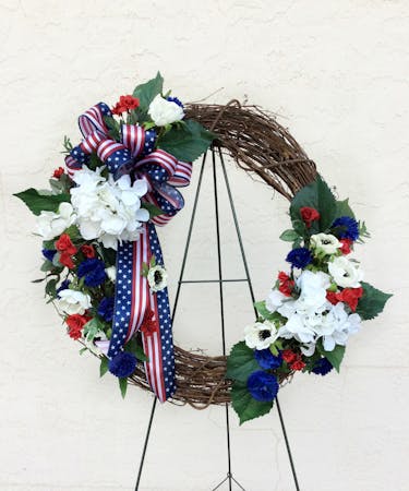 Patriotic Wreath (Silk)