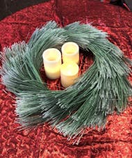 Sparkling Pine Wreath (Silk)