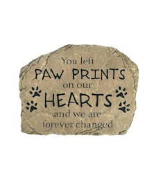 Paw Prints Garden Stone