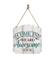 Come In Metal Wall Decor