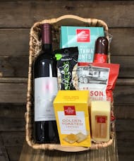 Cheers!  Wine and Gourmet Celebration Gift Basket