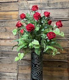 Luxurious Red Roses (Silk)