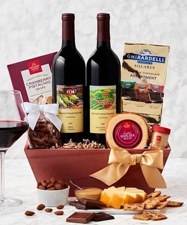Napa Valley Charm - Wine and Gourmet Gift Basket