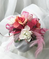 Pink and White Corsage (Silk)