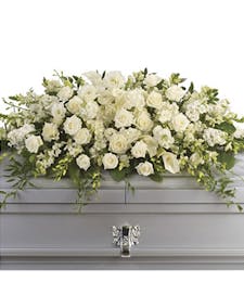 Purity and Peace Full Casket Spray