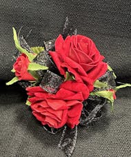 Red Rose Wrist Corsage (Silk)