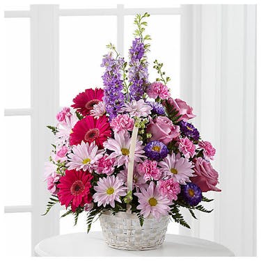 Pastel Peace Basket | Port Charlotte (FL) Sympathy Flowers | Port ...