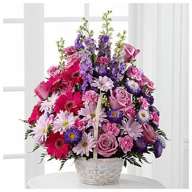 Pastel Peace Basket | Port Charlotte (FL) Sympathy Flowers | Port ...