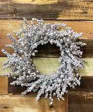 Silver Sparkle Wreath (Silk)