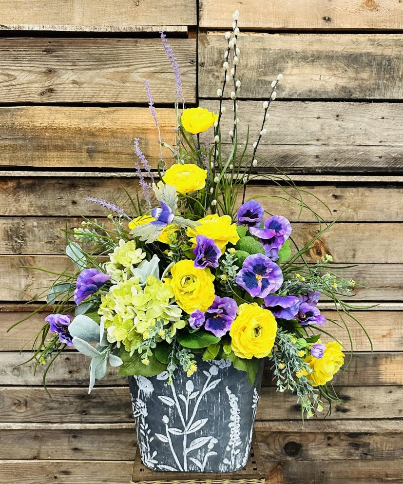 Springtime Wall Pocket (SILK) Port Charlotte Florist (FL) SameDay