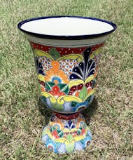 Talavera Colorful Pedestal Cup